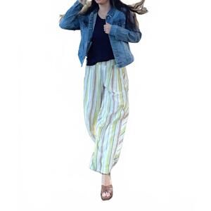 NEW TRIBAL pull on flowy pant in kiwi zest